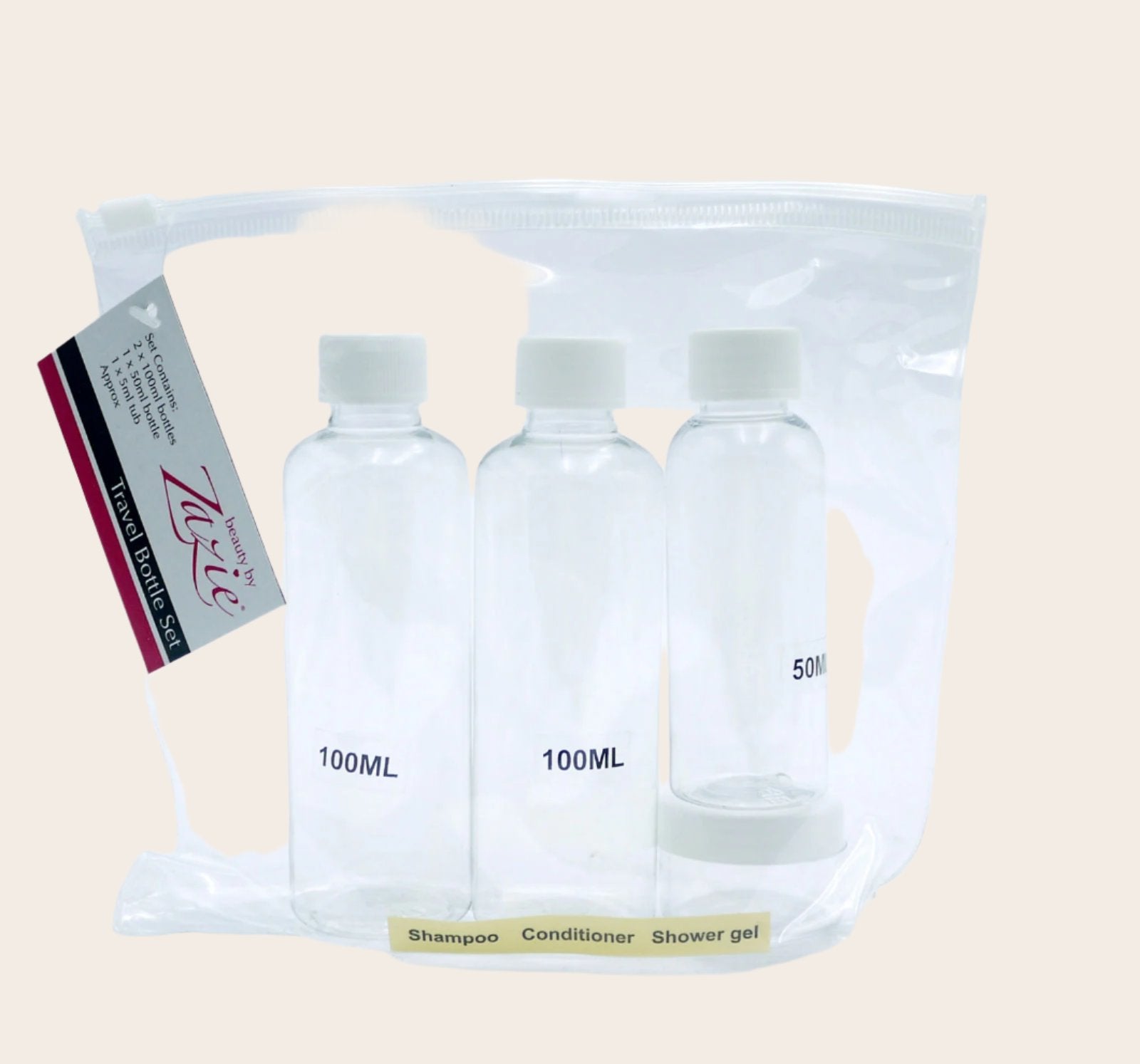 Zazie Travel Bottles & Bag Zazie Travel Bottles & Bag